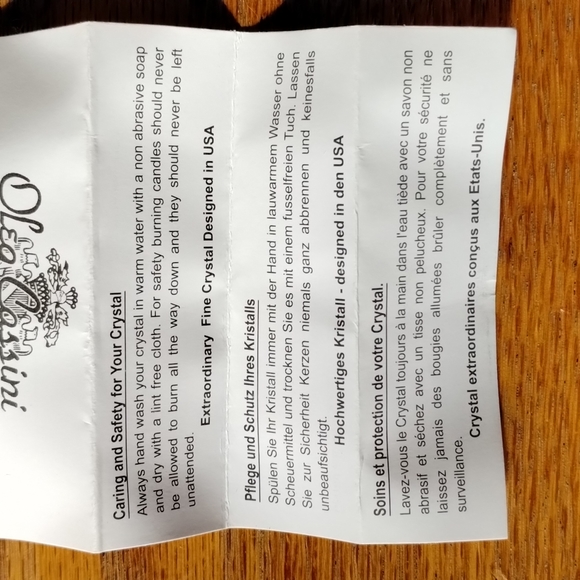 Stunning Oleg Cassini AQUA Blue DIAMOND Cut Crystal Paperweight - Picture 5 of 7